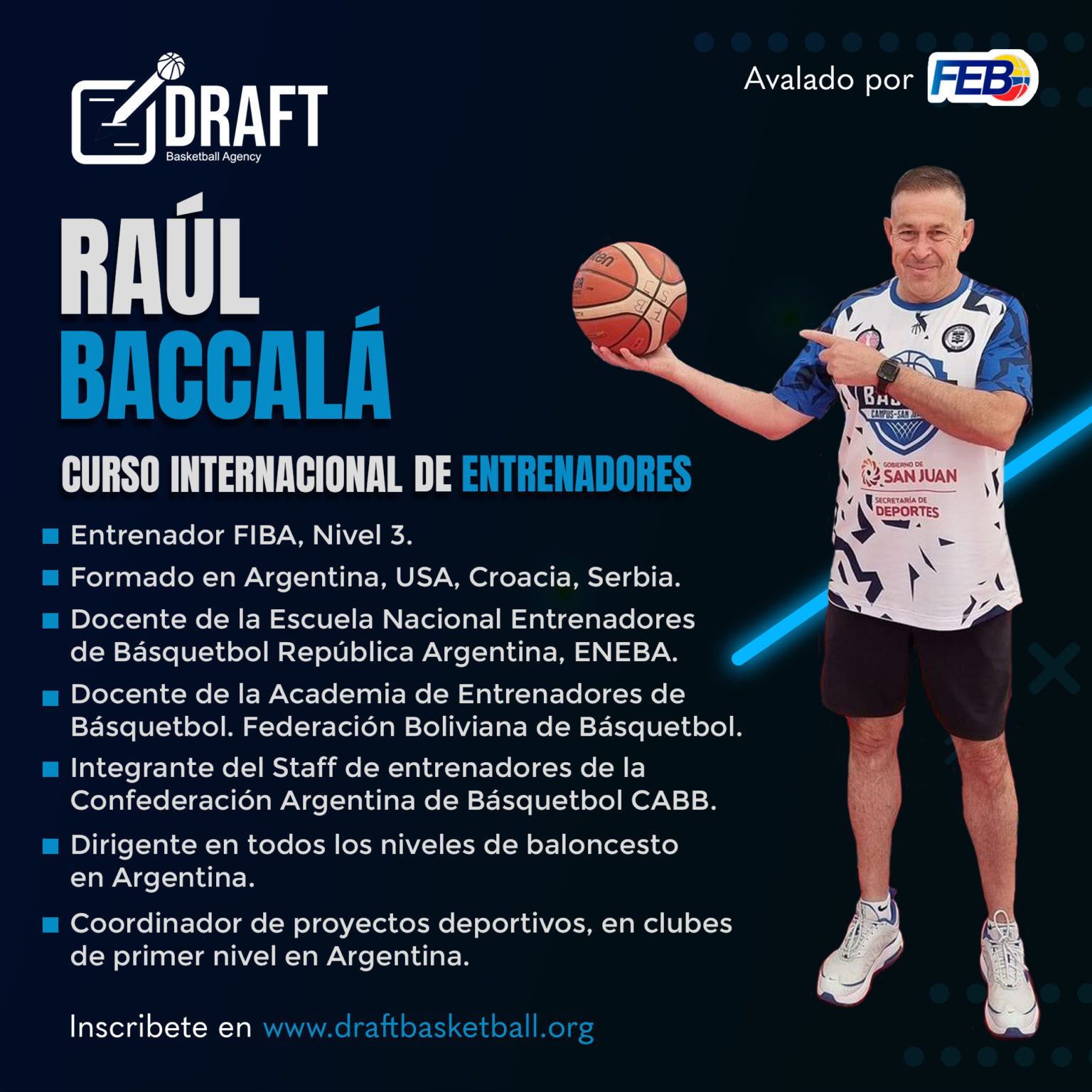 Curso De Entrenadores De Baloncesto 2024 - Draft Basketball Agency